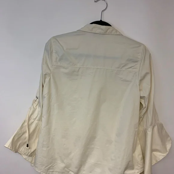 DG2 blouse Womens small  lace up bell shape sleeves fairy boho hippie festival - Picture 4 of 7